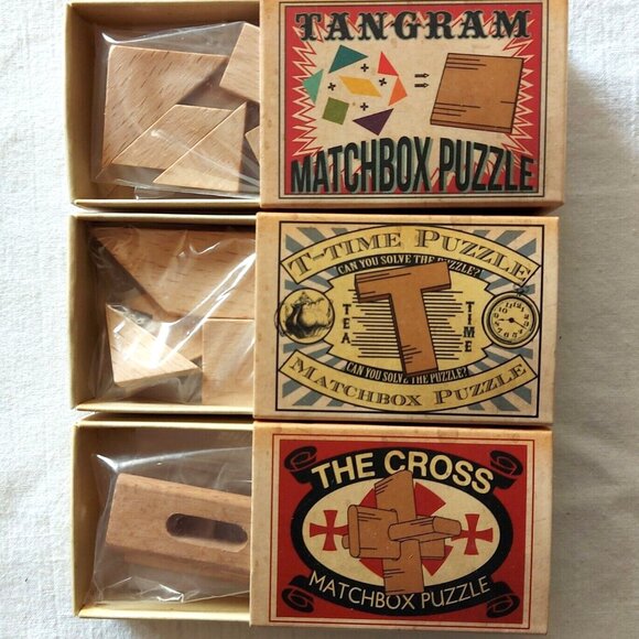 Professor Puzzling Obscurities Brainteaser games Wood Metal Matchstick Cards NEW - Picture 9 of 10